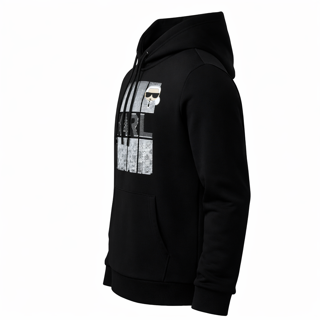 Poleron Karl Lagerfeld con logo en el pecho