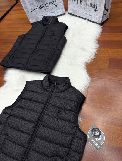 Chaqueta Michael Kors Reversible Negro con Monograma