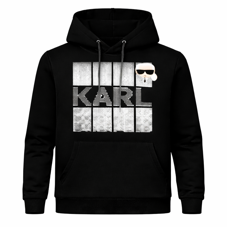 Poleron Karl Lagerfeld con logo en el pecho