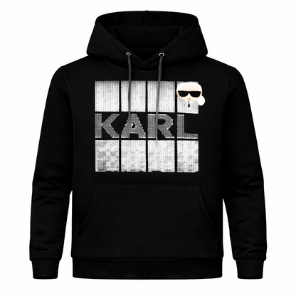 Poleron Karl Lagerfeld con logo en el pecho