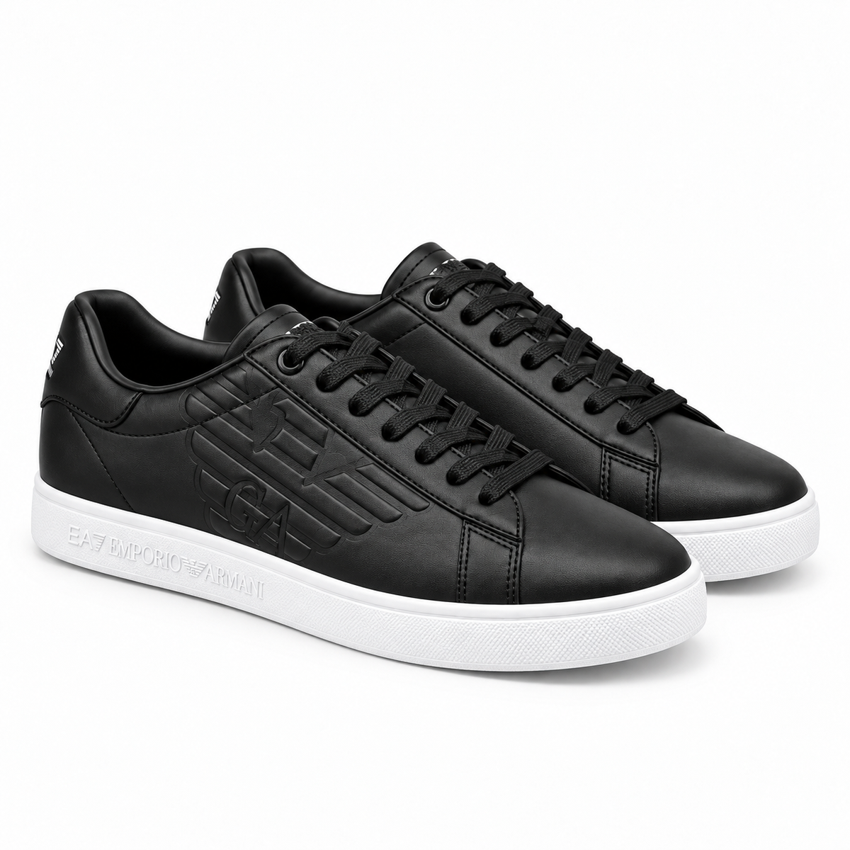 Zapatillas EA7 Emporio Armani Negras con Suela Blanca