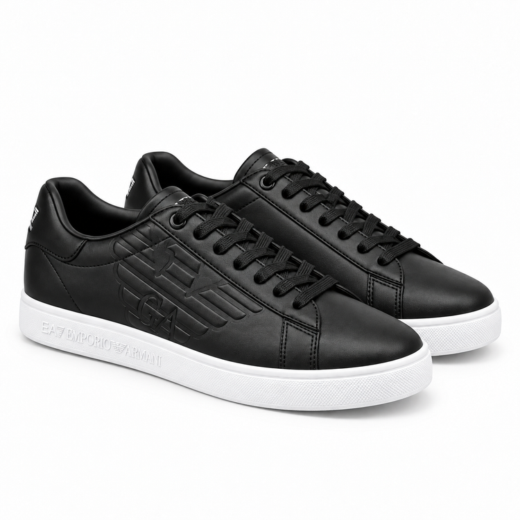 Zapatillas EA7 Emporio Armani Negras con Suela Blanca