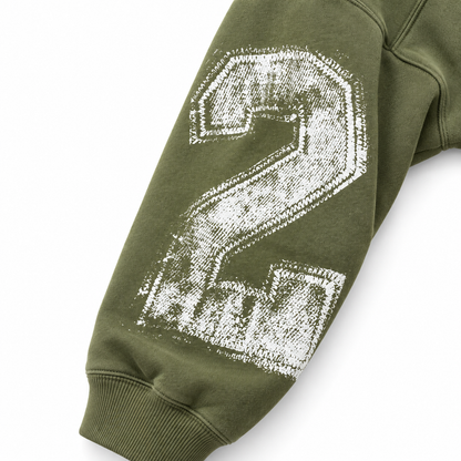 Polerón Jordan Verde Musgo con Estampado