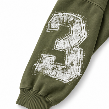 Polerón Jordan Verde Musgo con Estampado