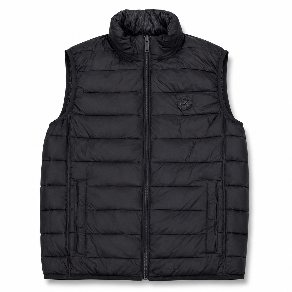 Chaleco Michael Kors reversible negro - vista frontal lado liso