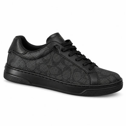 Zapatilla Coach negra vista lateral
