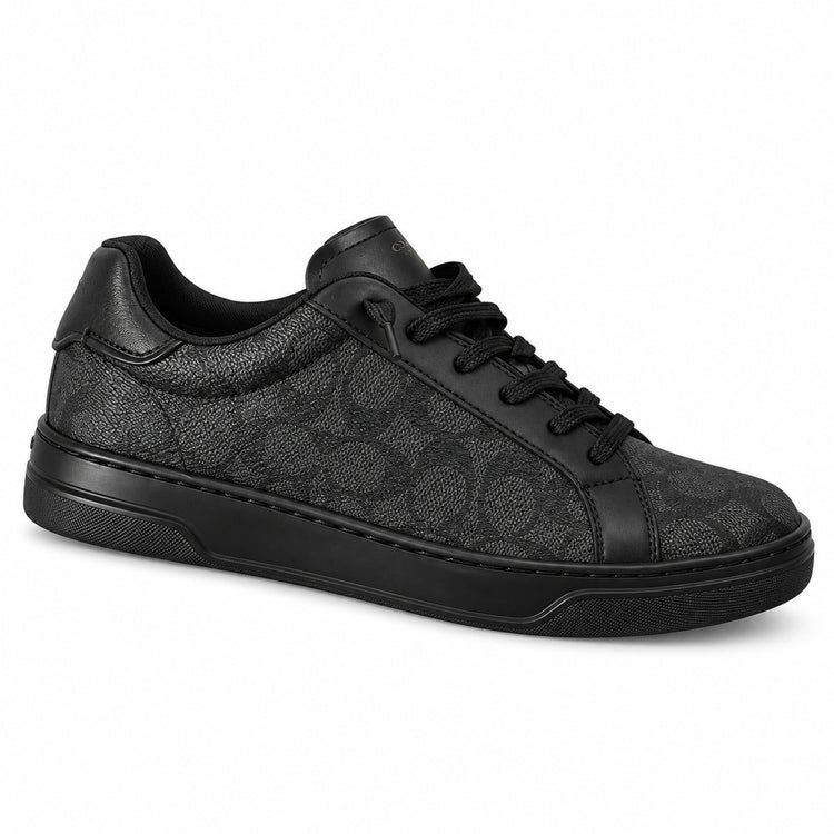 Zapatilla Coach negra vista lateral