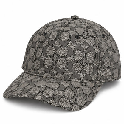 Gorro Coach Signature gris, vista frontal con monograma