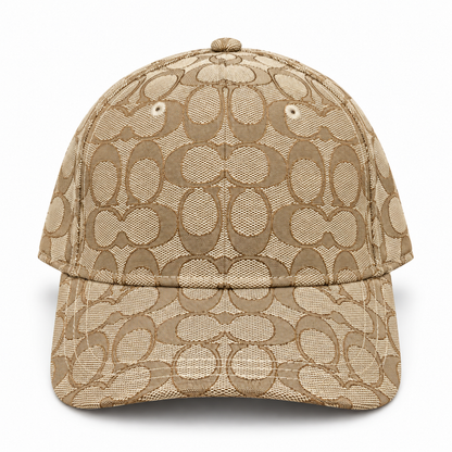 Gorro Coach Signature café vista frontal