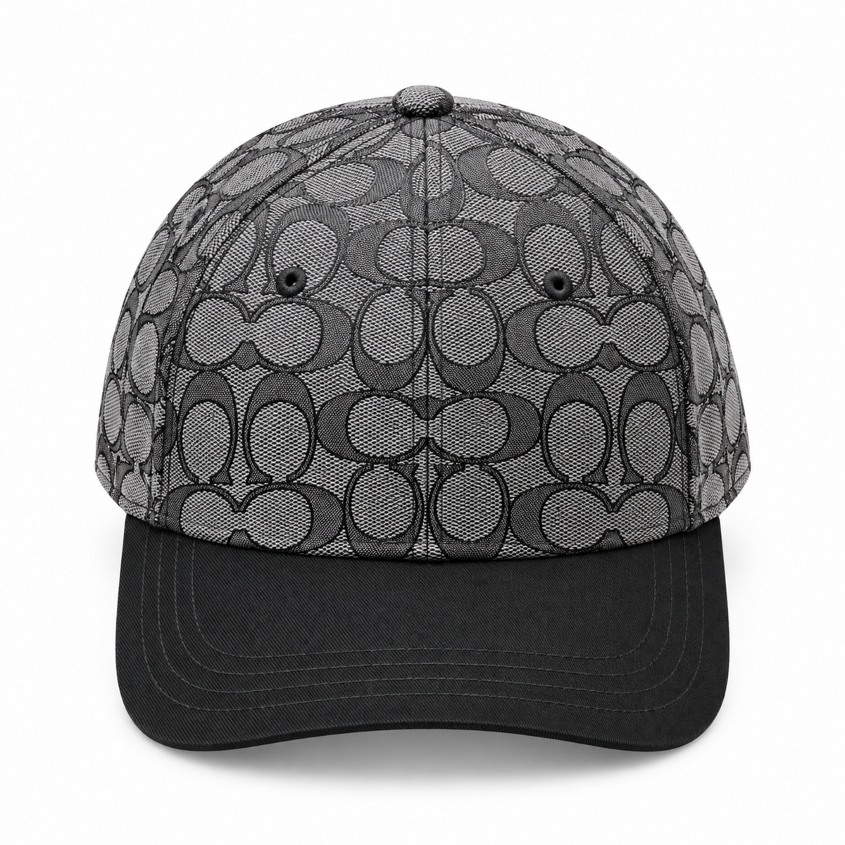 Gorro Coach Signature negro vista frontal