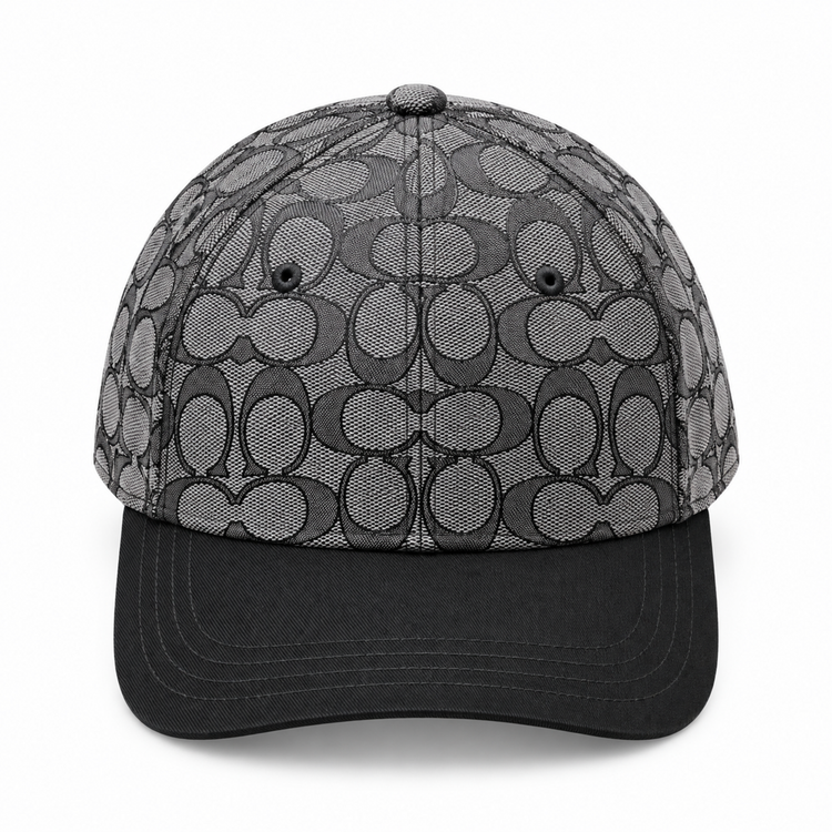 Gorro Coach Signature negro vista frontal