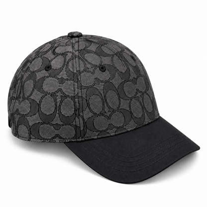 Gorro Coach Signature negro vista en ángulo