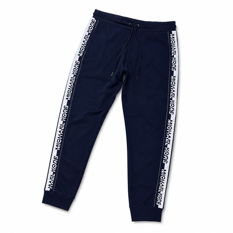 Pantalón jogger Michael Kors azul marino vista diagonal