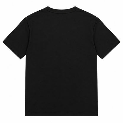 Polera Karl Lagerfeld negra con gráfico Ikonik, vista posterior
