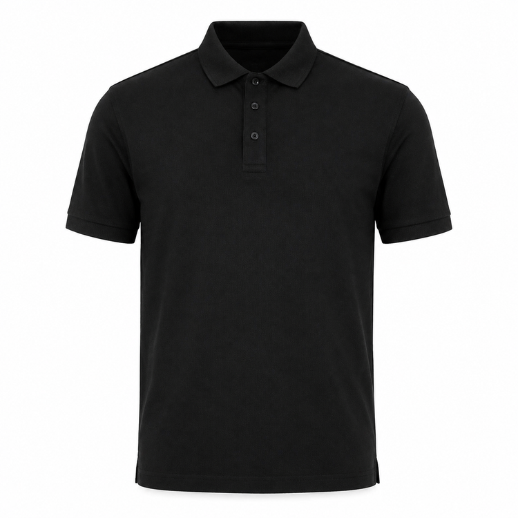 Polo Armani Exchange negra, vista frontal