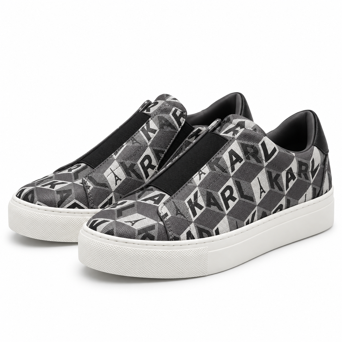 Zapatillas Karl Lagerfeld monograma gris, vista principal