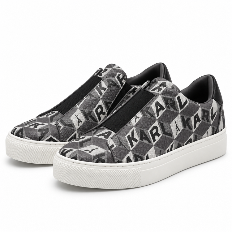 Zapatillas Karl Lagerfeld monograma gris, vista principal
